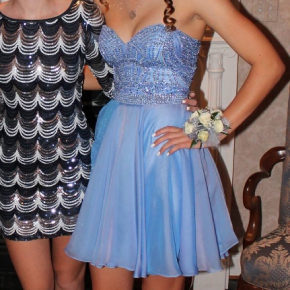 Sweetheart chiffon Sherri Hill dress